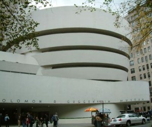 Musée Guggenheim de New York, œuvre célèbre de l’architecte américain Frank Lloyd Wright inaugurée en 1959. Photo Martin Dubois.