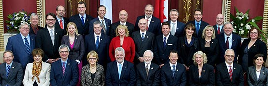 Au Québec en 2014, 8 des 27 membres du Conseil des ministres sont des femmes.