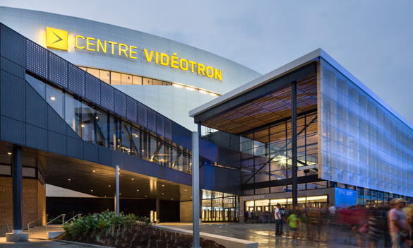 Le Centre Vidéotron. Photo Stéphane Groleau