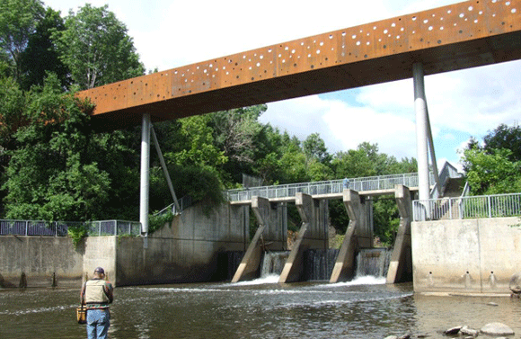 Passerelle du Buisson. Photo Éric Pelletier architecte