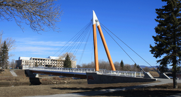 Passerelle des Trois-Sœurs. Photo Martin Dubois